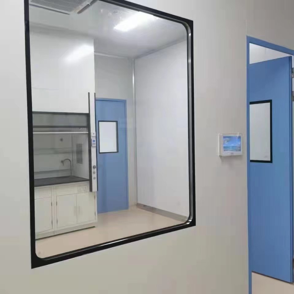 Double layer hollow observation window, clean laboratory, finished soundproof tempered glass, finished window, purification workshop, purification window