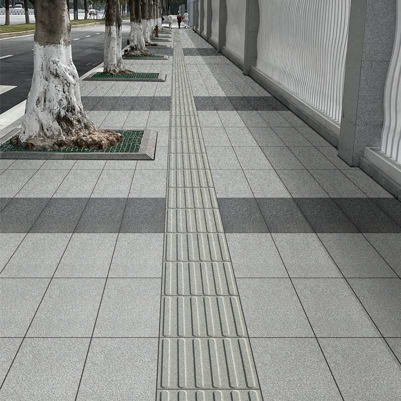 Sidewalk tactile paving brick ceramism sintered brick anti-skid permeable paving brick garden lawn square brick