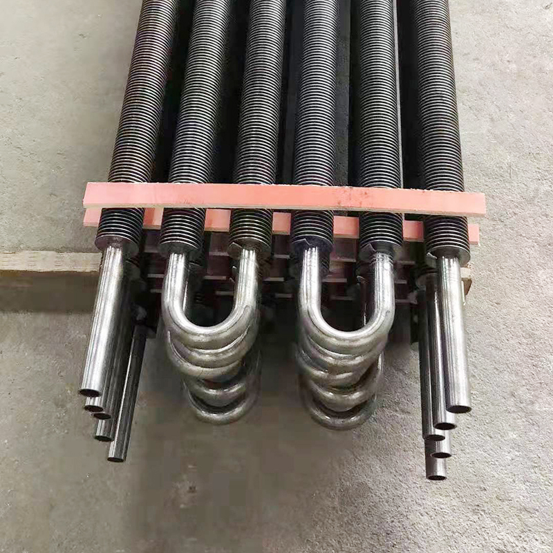 Spiral wound steam heat dissipation pipe 2205 dual phase steel high-frequency welding H-type carbon steel finned pipe can be processed through pipe processing