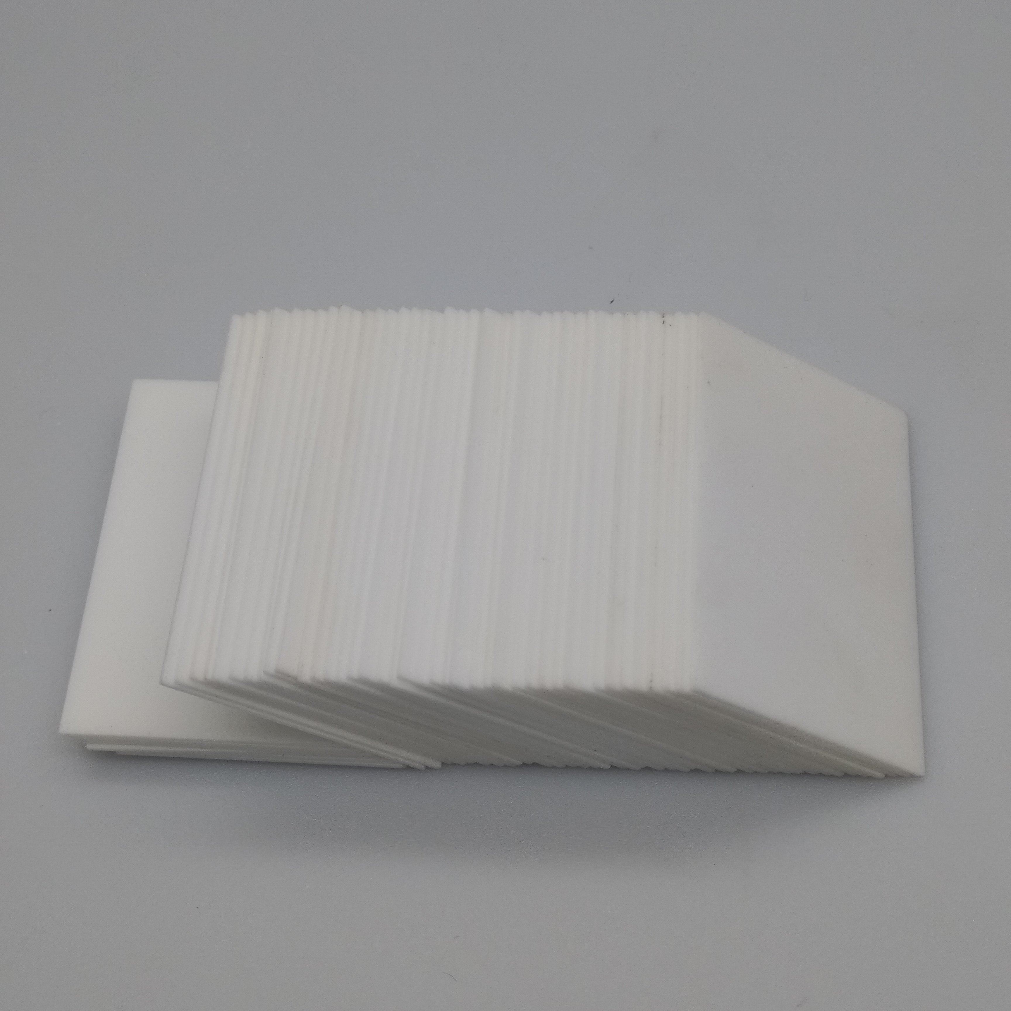 【 Customized 】 Electronic ceramic material ceramic plate 96% alumina 50 * 38.5 * 0.5 insulation ceramic sheet