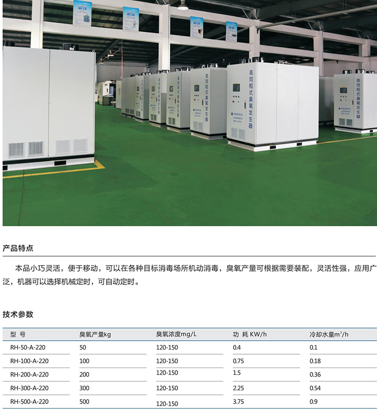 Ruihua Environmental Protection produces large, medium, and small ozone generators for water treatment and fast delivery in the medical industry