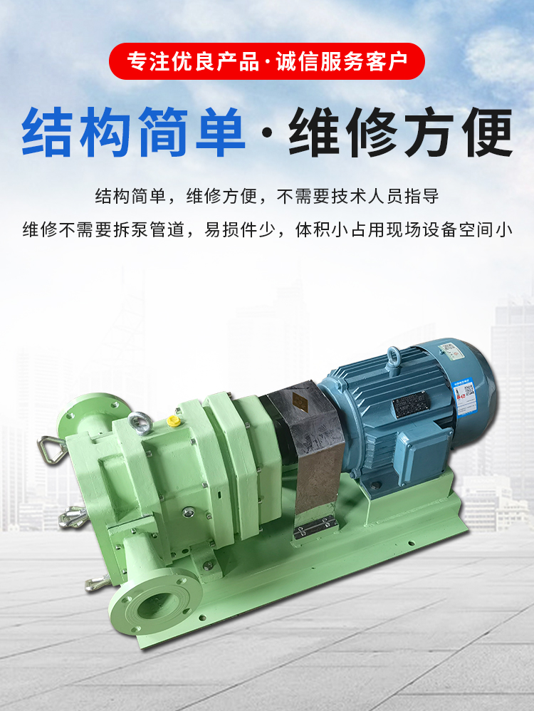 Yaquan stainless steel rubber rotor pump runs smoothly with self priming and rubber coated sludge pump