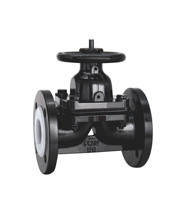 Manual fluorine lined rubber lined diaphragm valve G41F46 acid and alkali resistant anti-corrosion chemical valve GB EG41J power plant