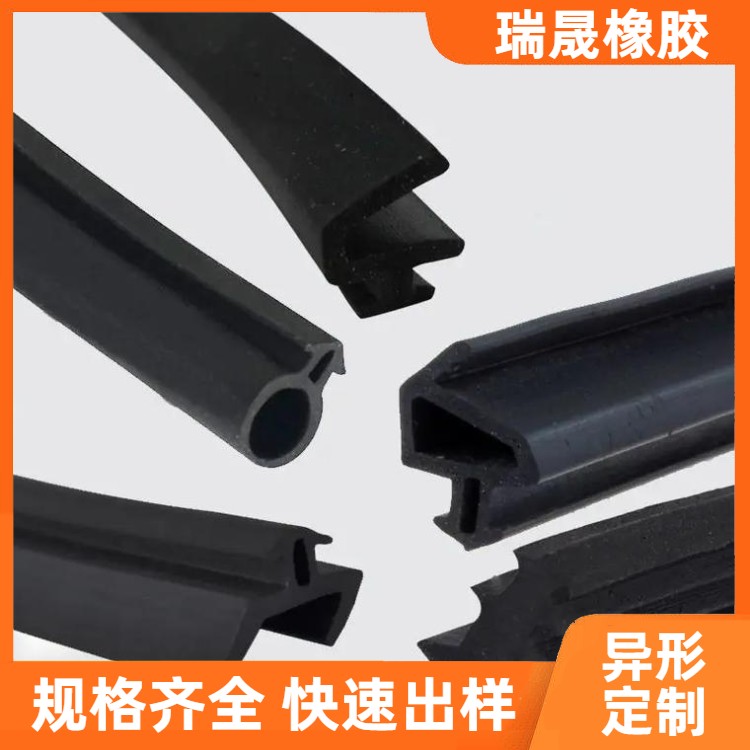 弹性体TPE PVC胶条 密封性佳 D型空心橡胶条 源头工厂 瑞晟
