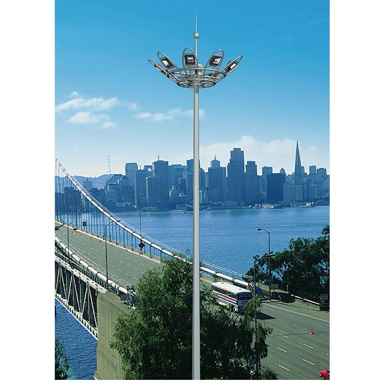 High power 10-30 meter stadium airport lift high pole light school playground lighting