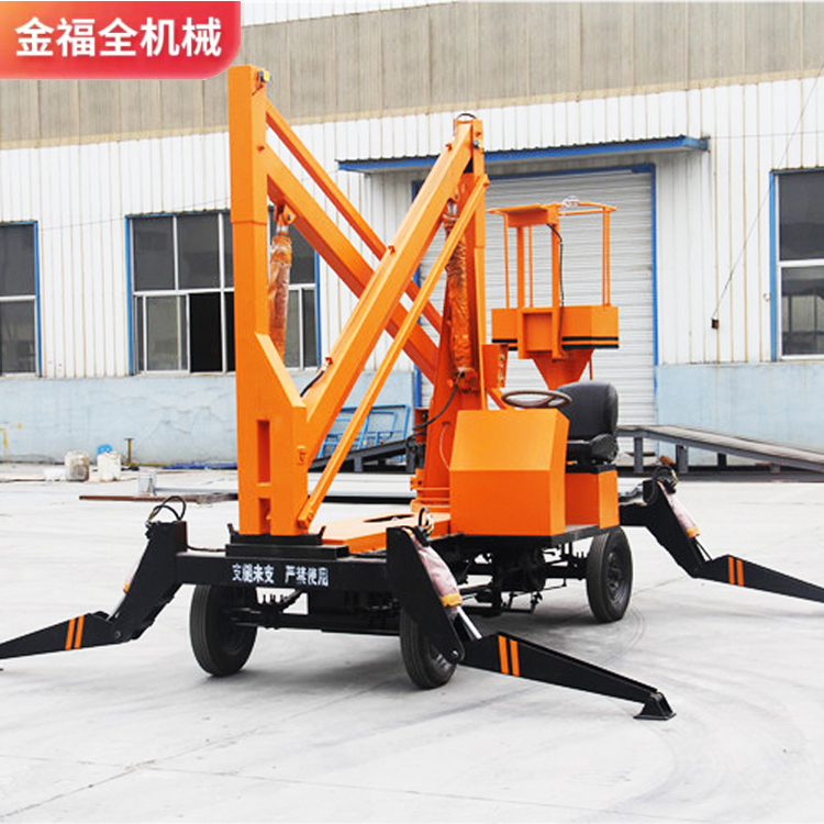 Jinfu full electric curved arm elevator hydraulic lifting platform Aerial work platform self-propelled lifting platform