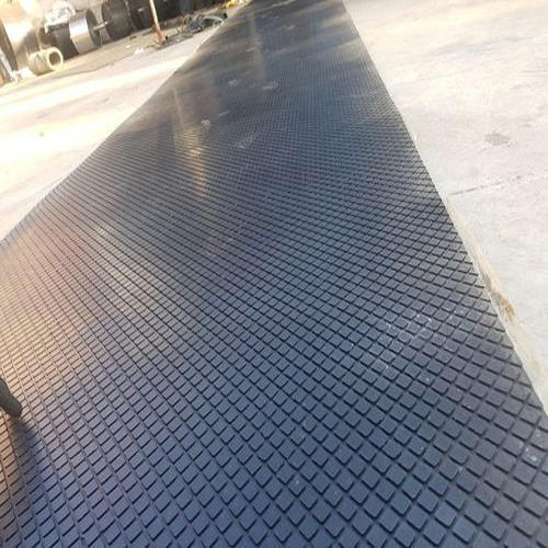 On site roller wrapped diamond flat rubber plate with CN layer without polishing construction, simple and firm bonding