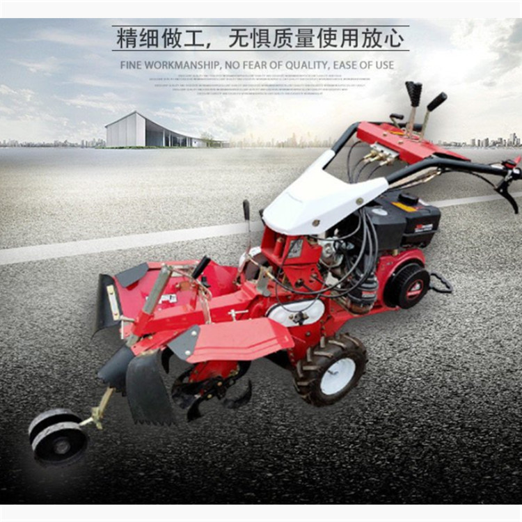 Diesel furrow cultivator, greenhouse strawberry ridger, large-scale customization, multifunctional operation