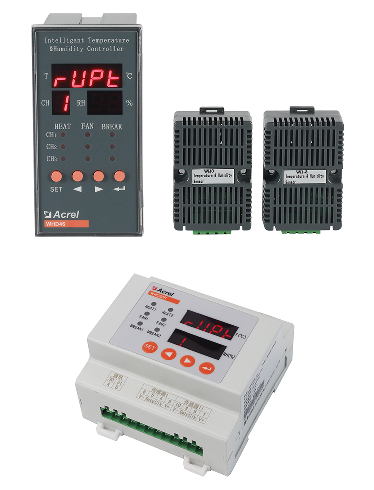 Ankerui temperature and humidity controller WHD72-11 is used for dehumidification, heating, blowing and cooling inside the intelligent ring network cabinet