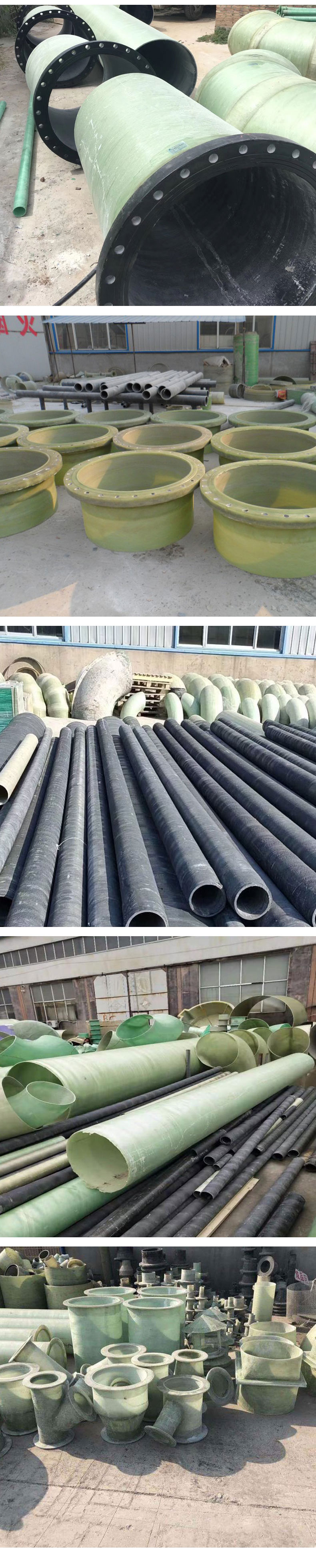 Sandwich pipe threading composite pipe, large diameter fiberglass reinforced plastic power process winding drainage pipeline