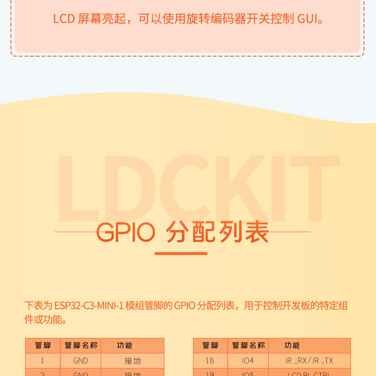 Lexin agent ESP32-C3-LCDkit ESP32 mini development board with infrared emission and reception module