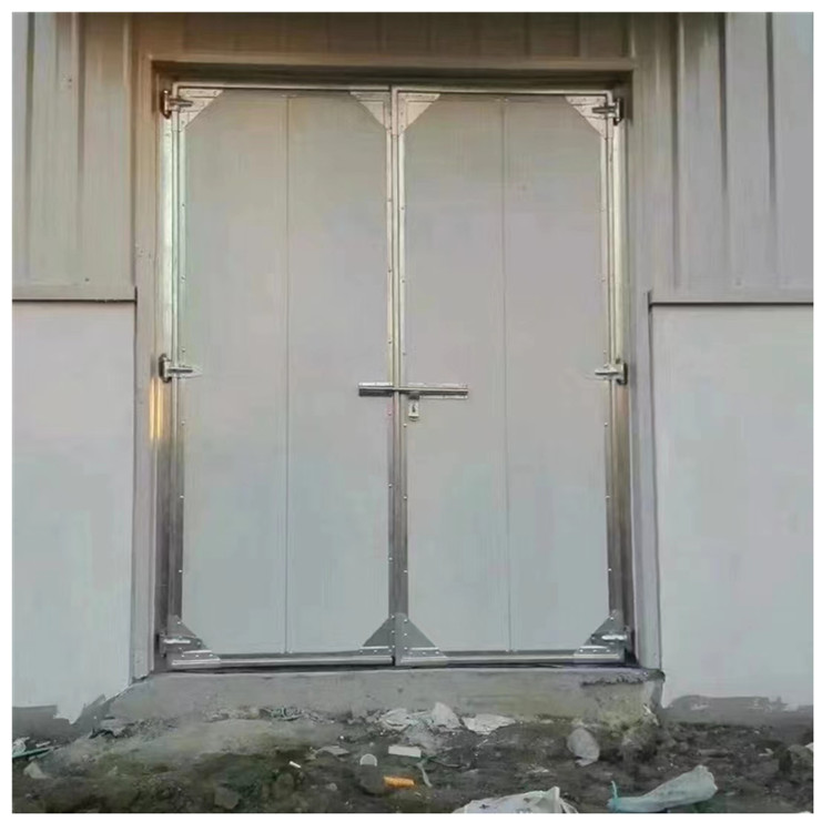 Factory workshop industrial gate, color steel plate sliding door, garage electric folding door, grain storage insulation door