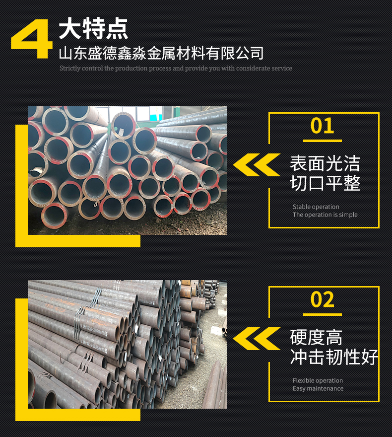 Shengde Xinmiao spot manufacturer with complete specifications of seamless steel pipe No. 20 and sufficient supply of Q345B steel pipes for fast delivery