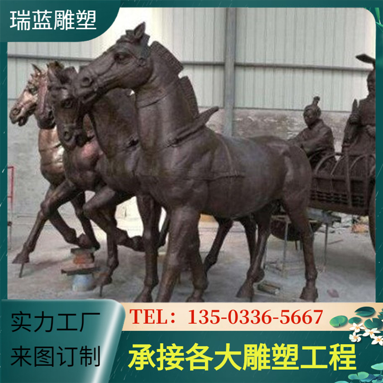 Copper Carving Horse Factory Two meter Pure Copper Horse Sculpture Company Five meter Ten meter Cast Copper Horse Bronze Carving Landscape Decoration Factory