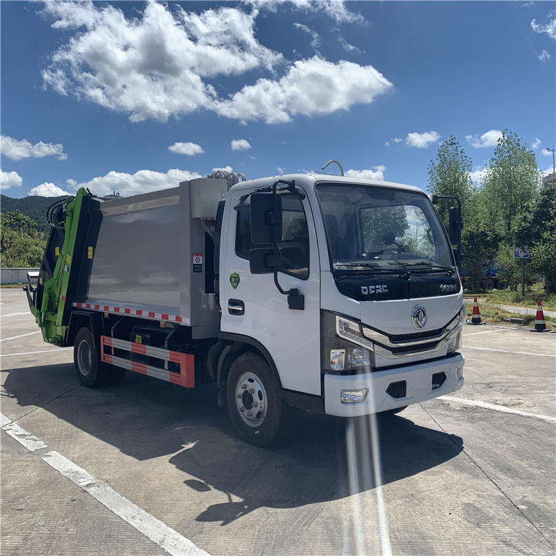 Guoliu Dongfeng D6 Compressed Garbage Truck Zhenchi Environmental Sanitation 6-ton 6-cubic meter Cleaning Truck Garbage Cleaning Transport Truck