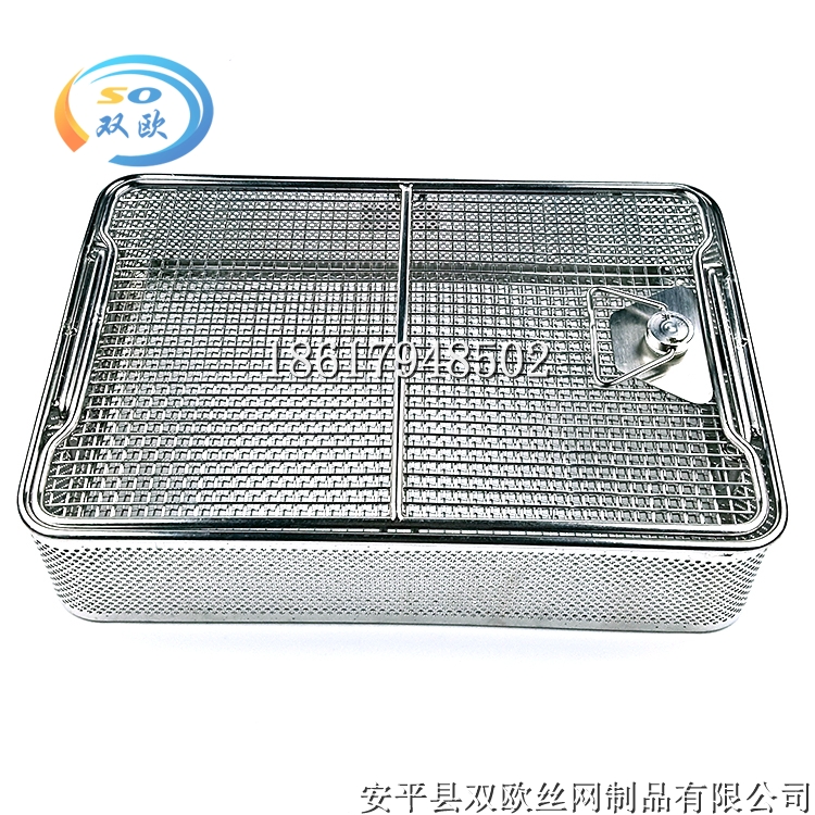 304 medical stainless steel mesh basket, laparoscopic basket, corrosion-resistant equipment, loading basket, supply room customization