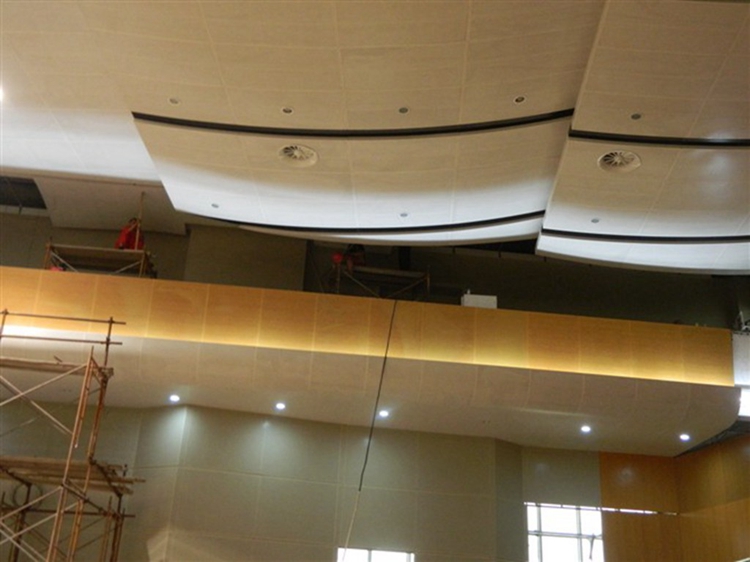 School Gymnasium Ceiling Ceiling Outdoor 2.5-thick Curved Aluminum Plate Continental Powder/Fluorocarbon Aluminum Veneer