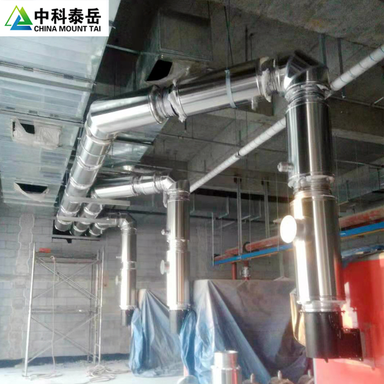 Zhongke Taiyue prefabricated double layer insulation 304 stainless steel chimney anti-corrosion and high-temperature resistant industrial materials can be customized