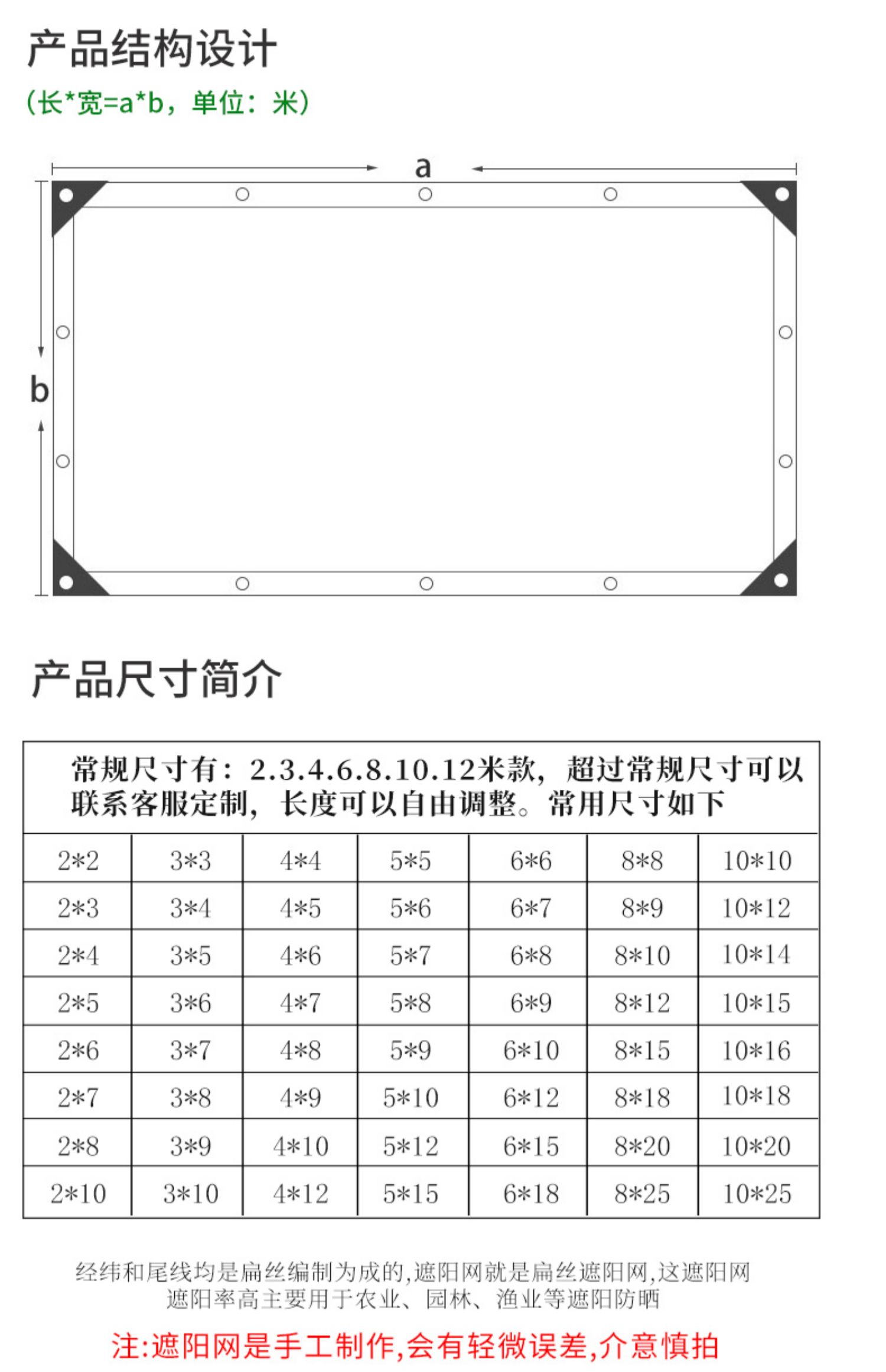 Shading net, sun protection net, thickened shading and insulation net, outdoor greenhouse shading and breeding net