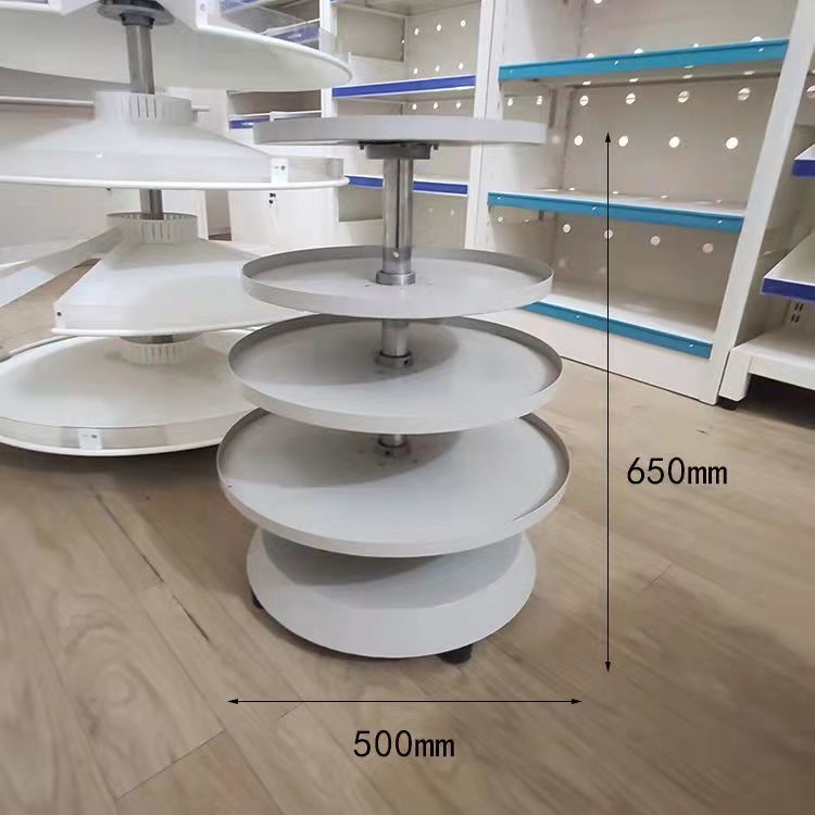 Rotary drug tray rack in hospital pharmacy, multi-layer pull-out rack, steel thickened drug placement rack