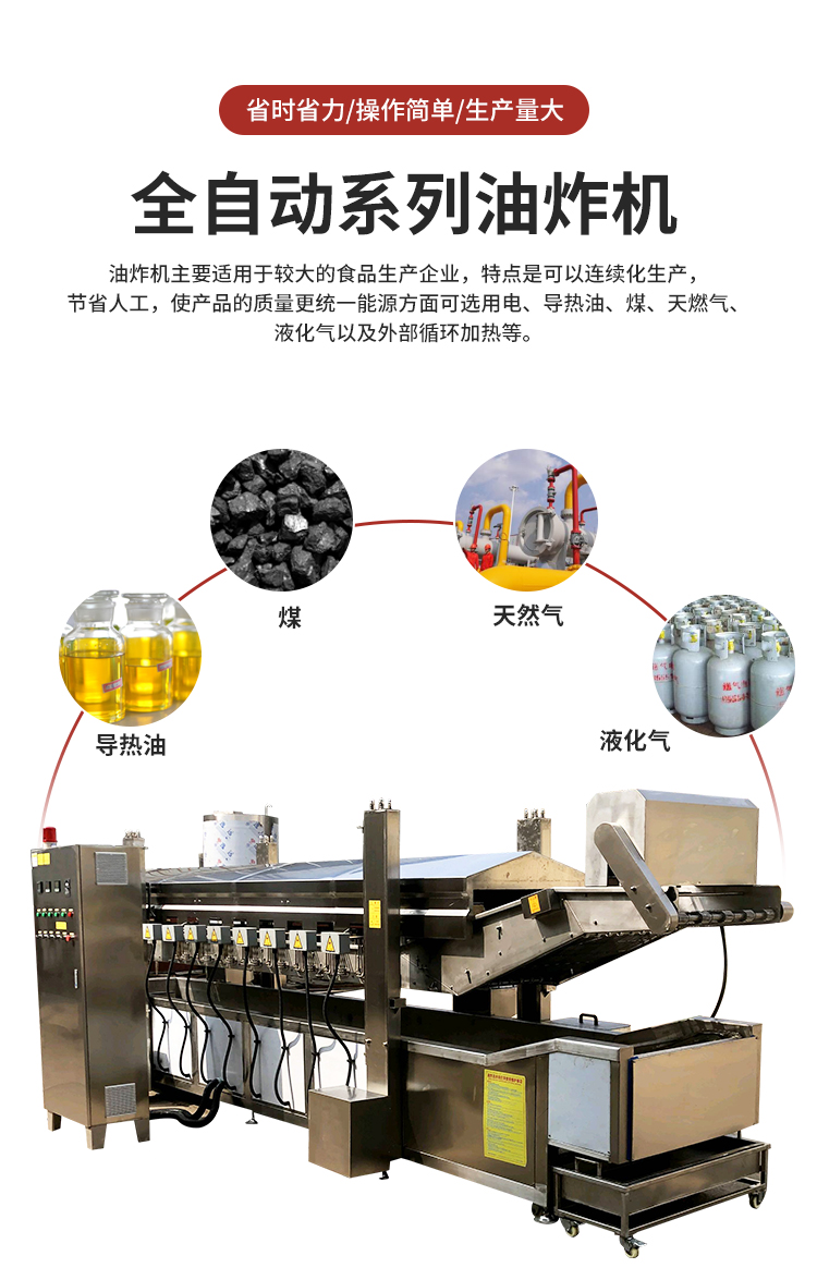 Crispy New Year Cake Frying Line, Chicken Willow Stick Frying Equipment, Crispy Bone Ball String Frying Machine, Hongfa Machinery