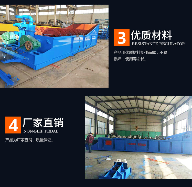 Multi functional sand and stone cleaning equipment using spiral stone washing machine in concrete mixing plant