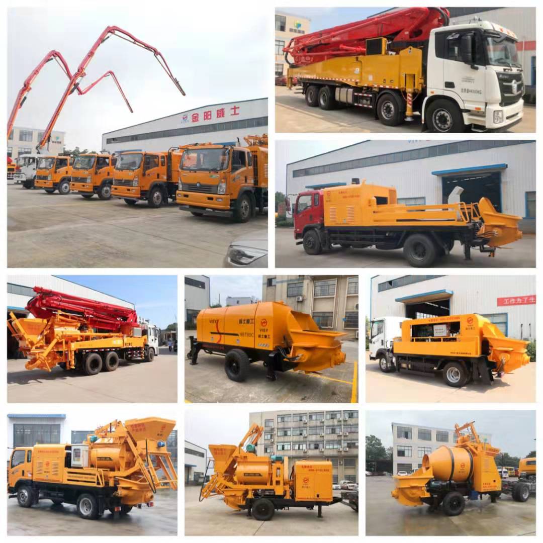 Weishi Heavy Industry Concrete Mixing Integrated Pump Truck, Sky Pump, Ground Pump, Car Pump Production Base Direct Sales