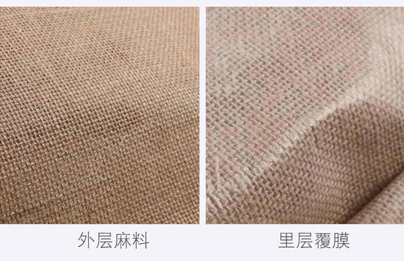 Factory direct supply of portable silk printed linen bags with large capacity for shopping, jute bags with film covering, gifts, and linen packaging bags for customization