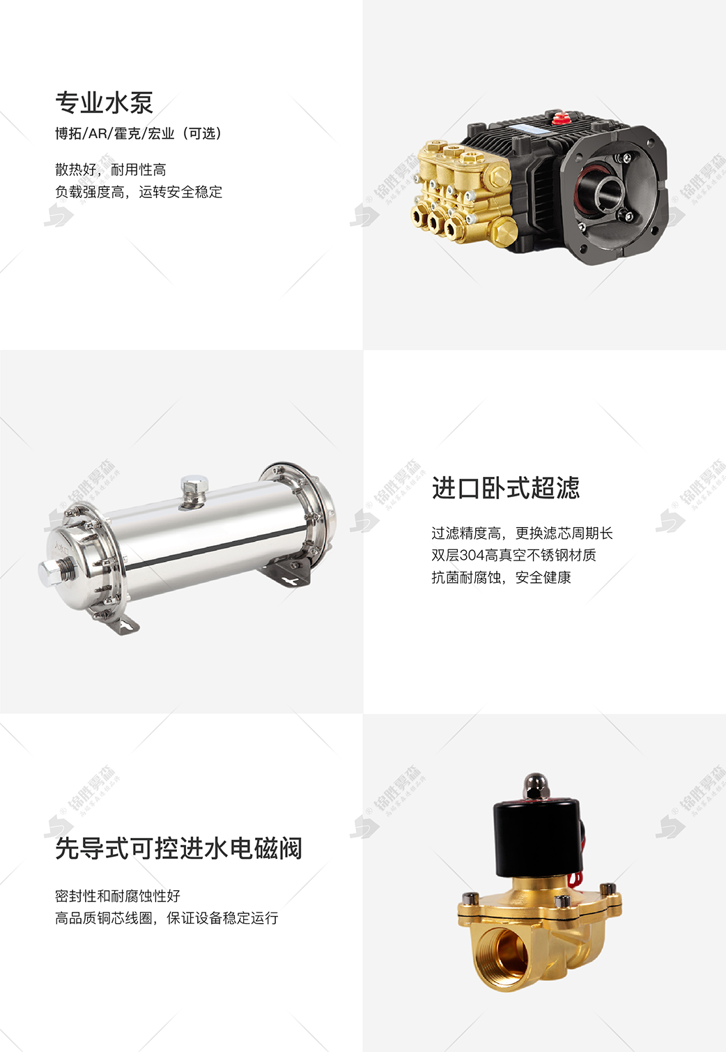 Gas station high-pressure cold fog humidification shopping mall pedestrian street glass building spray cooling Jinsheng Wusen brand artificial fog