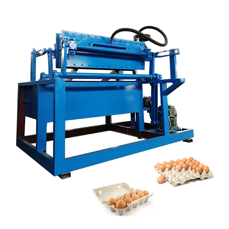 Pulp molded egg tray machine produces 1000 naturally dried small egg trays production line