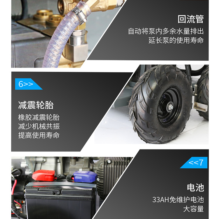 Jie Le Mei D2041GR Diesel Power Pipeline Dredging Machine Hotel Factory Property Cleaning Sewer Flushing Machine