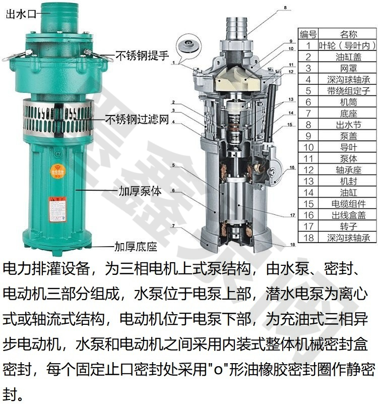 Moxin QY single-phase oil immersed small Submersible pump oil filled deep well submersible pump