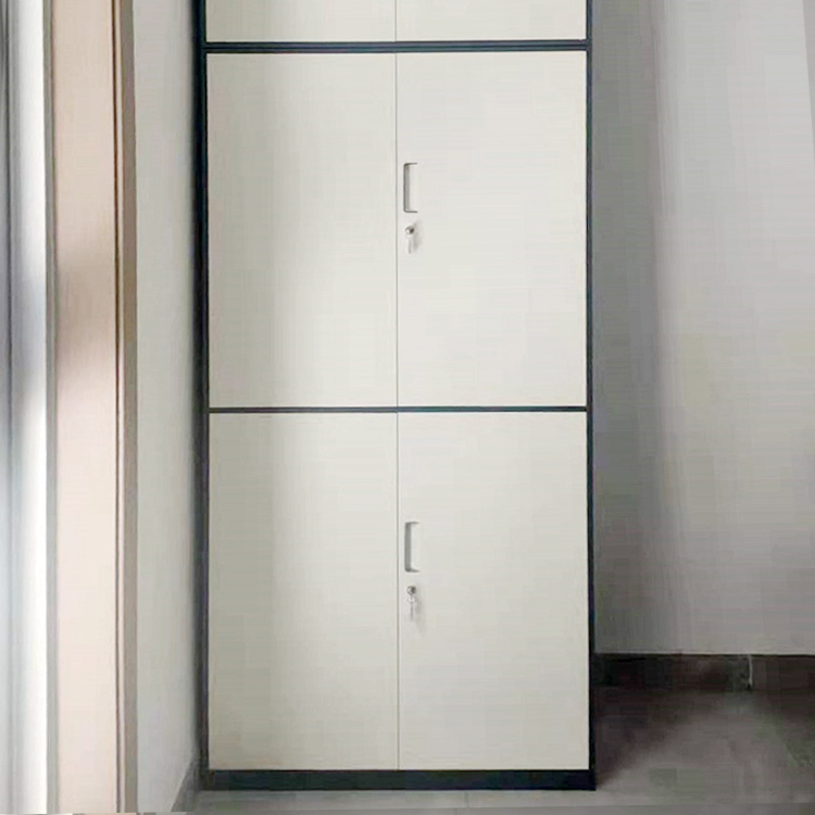 Kefei Yatong Double Section File Cabinet Iron Belt Lock Office Cabinet Financial Voucher Data Cabinet