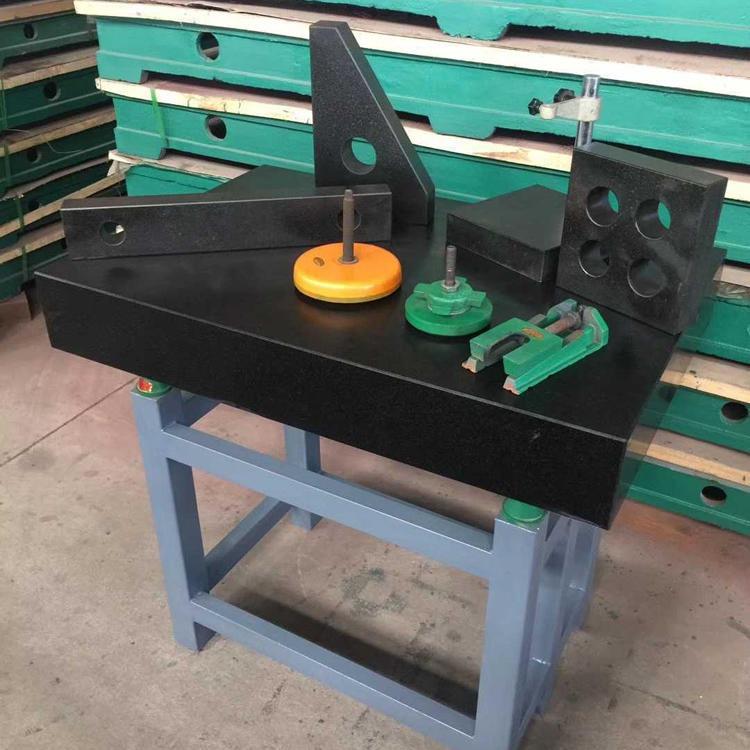 Marble platform 200 * 300 * 50mm precision inspection and measurement platform with high accuracy, no deformation, and wear resistance