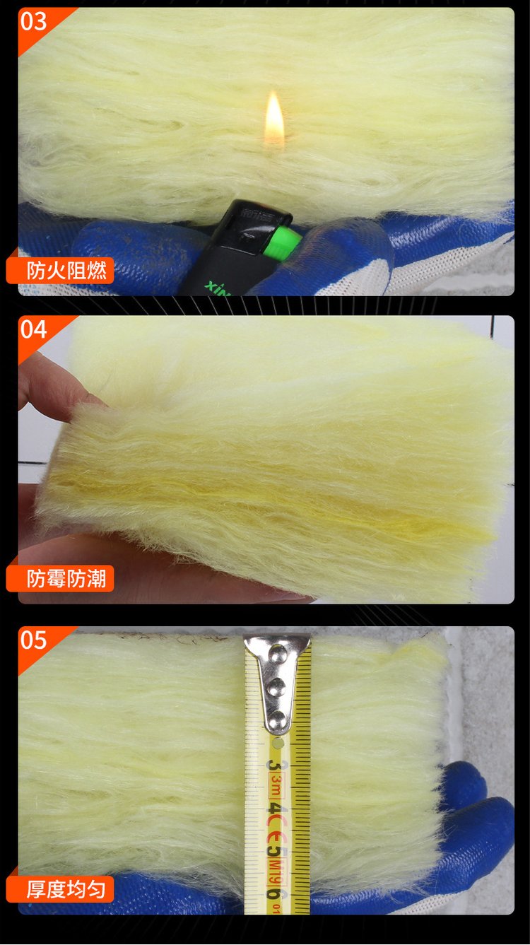 Glass wool felt, glass wool steel structure, roof insulation cotton, greenhouse fire insulation cotton