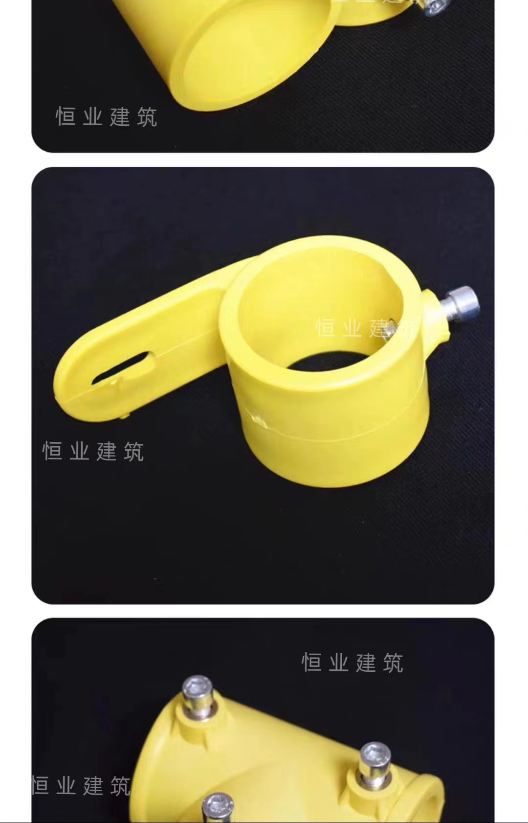 Hengye Building 48 Steel Pipe Staircase Handrail Connection PP Plastic Hole Floor Protection