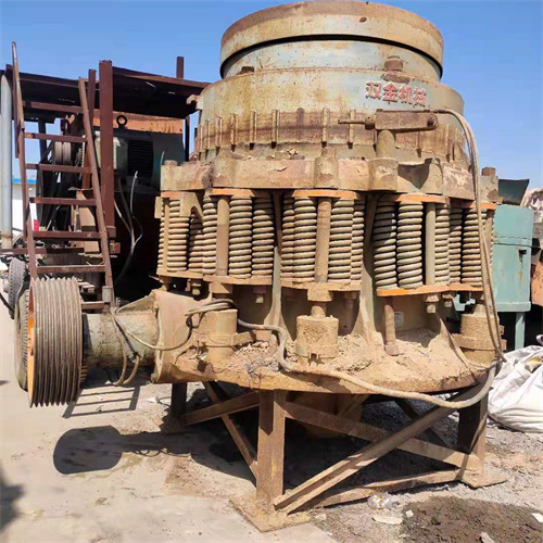 Used Double Gold SJ1400 Spring Cone Crusher Granite Hard Stone Crusher