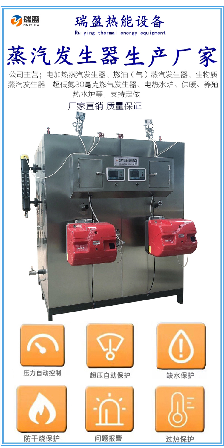 Ruiying multifunctional stainless steel industrial gas steam generator 0.6 ton natural steam boiler