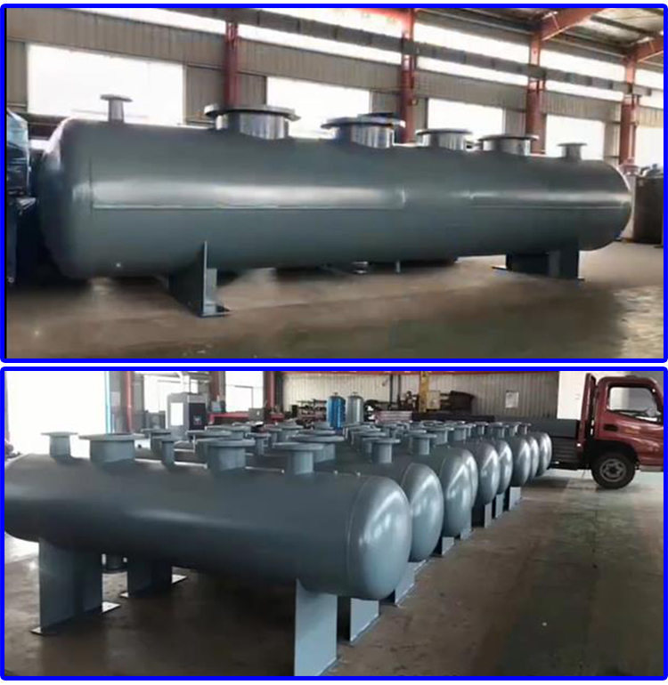 Diversion water collector Central air conditioning circulating water cooling water collector Carbon steel Q235B Q235R customized according to the diagram