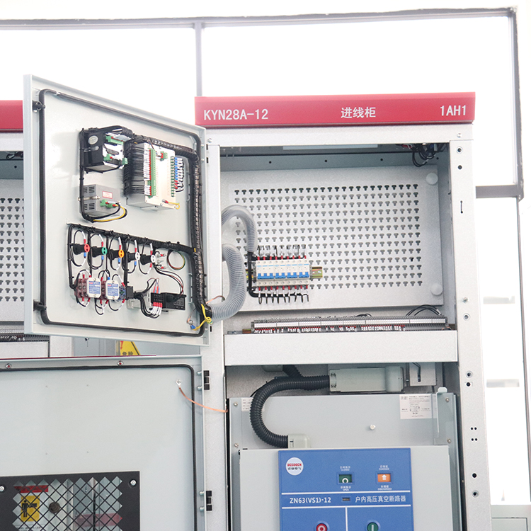 KYN28A-12 High voltage control and distribution cabinet, middle mounted electrical switchgear complete equipment