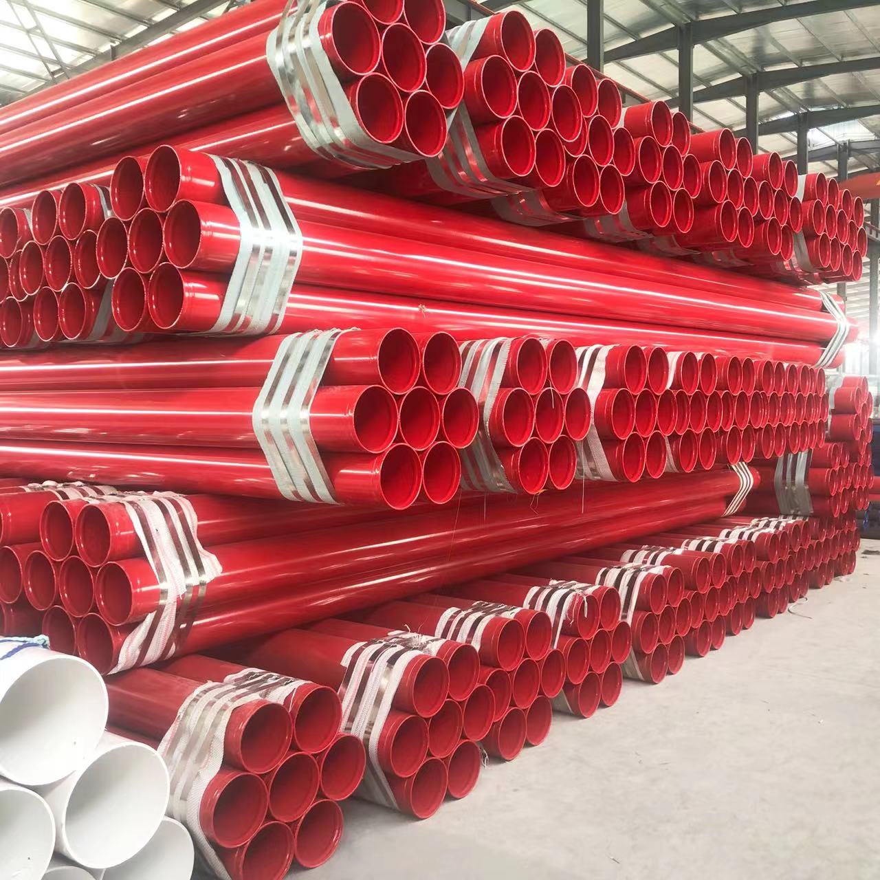 Fangda 3PE anti-corrosion steel pipe large diameter anti-corrosion pipeline composite inner and outer coated steel pipe TPEP