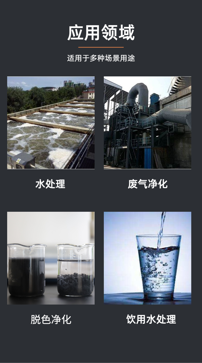 Sewage purification adsorbent Coconut shell activated carbon 600-1000 has strong iodine adsorption capacity