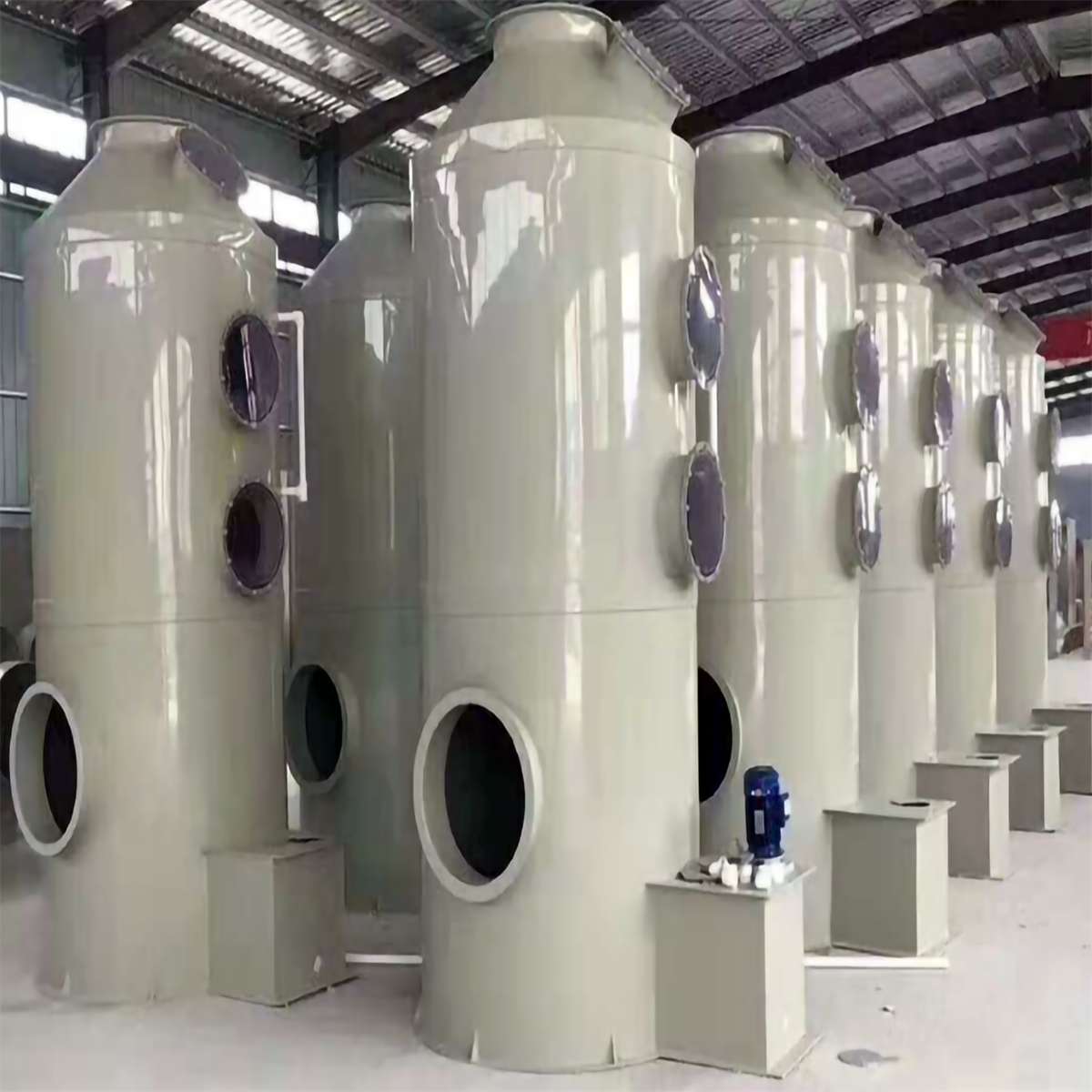 Spray purification tower, fiberglass acid mist waste gas treatment equipment, desulfurization dust collector, mist acid washing tower