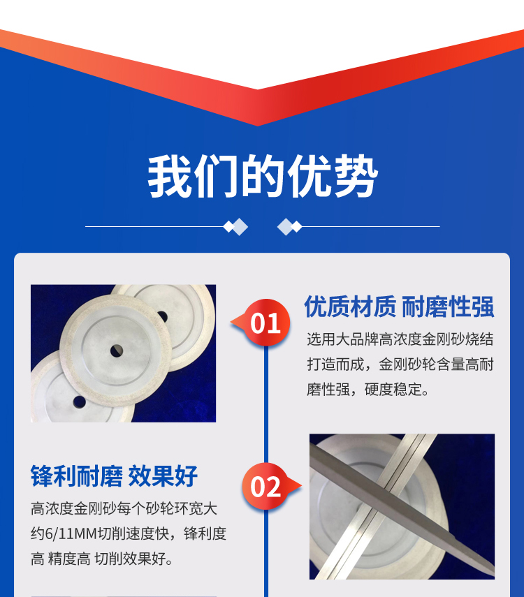 Manufacturer of wear-resistant high-speed train brake pad grinding with diamond grinding wheels commonly used in Shunyan