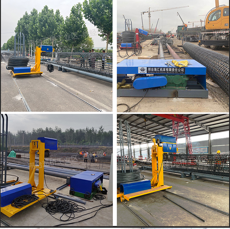 Bridge Machinery Fully Automatic Reinforcement Cage Rolling Machine CNC Reinforcement Winding Machine Pile Foundation Double Reinforcement Winding Machine