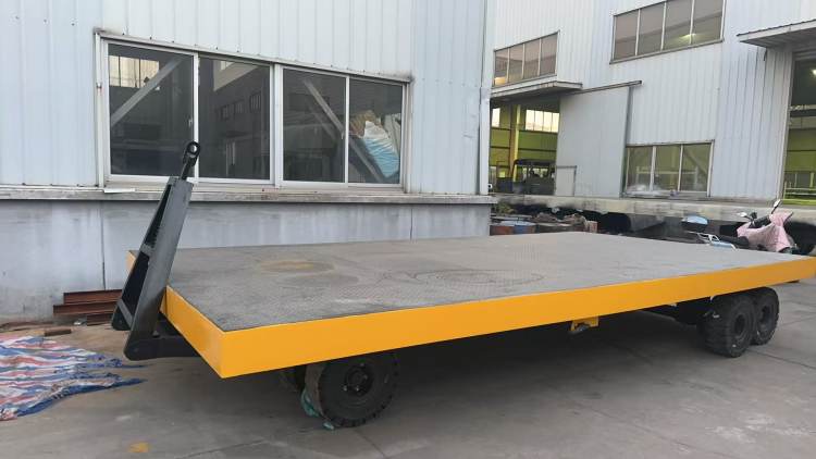 十联重工 工厂用牵引式平板拖车 大吨位平板车搬运车 按需定制