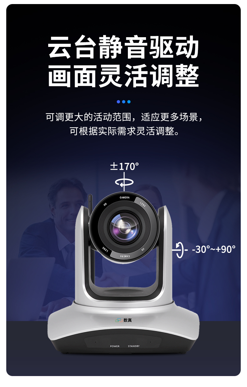 Digital 4K Wireless Video Conference System Package W122J HD Camera 6-meter Omnidirectional Microphone Speaker