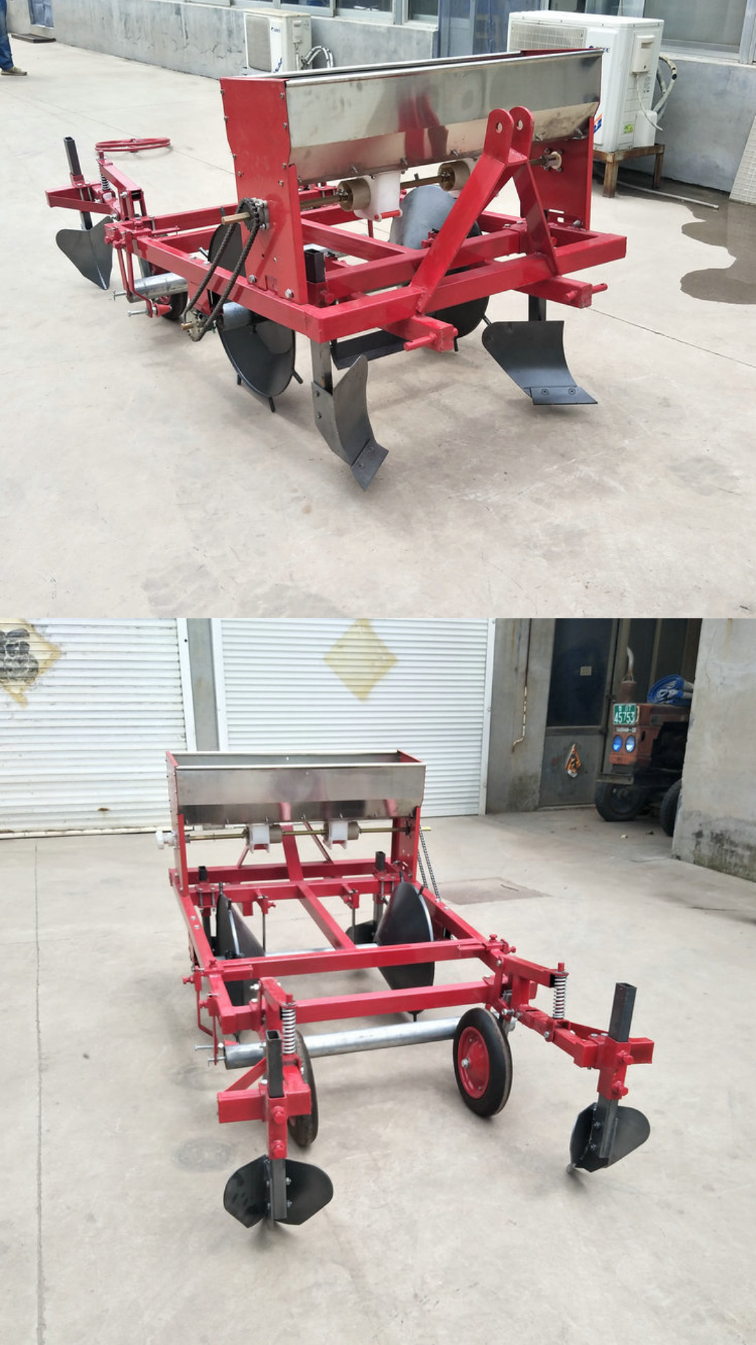 New multi-function rotary tillage ridging Pouch laminator Integrated fertilizer applicator for agricultural four-wheel tractor