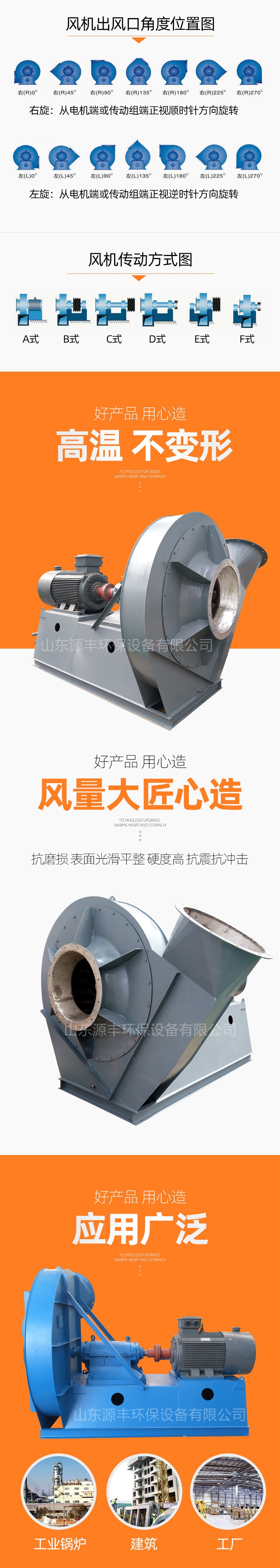 High temperature centrifugal fan, stainless steel induced draft fan, 310s, resistant to 800 ℃, thermal circulation fan, temperature resistant fan