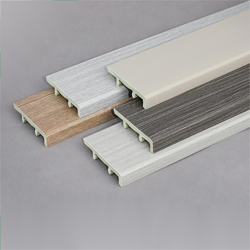 Jinwei environmental protection polymer PVC plastic foam bamboo wood fiber wood plastic skirting Baseboard extrusion equipment